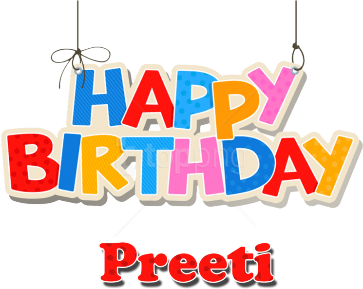 Free Png Preeti Happy Birthday Balloons Name Png Png - Happy Birthday David Png Clipart (850x662), Png Download