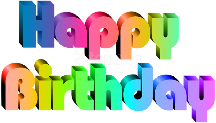 Free Png Download Happy Birthday Transparent Png Images - Graphic Design Clipart (850x484), Png Download
