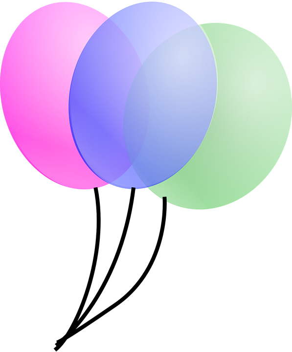 Birthday Balloons Png 23, Buy Clip Art - Balloons Clip Art Transparent Png (597x720), Png Download