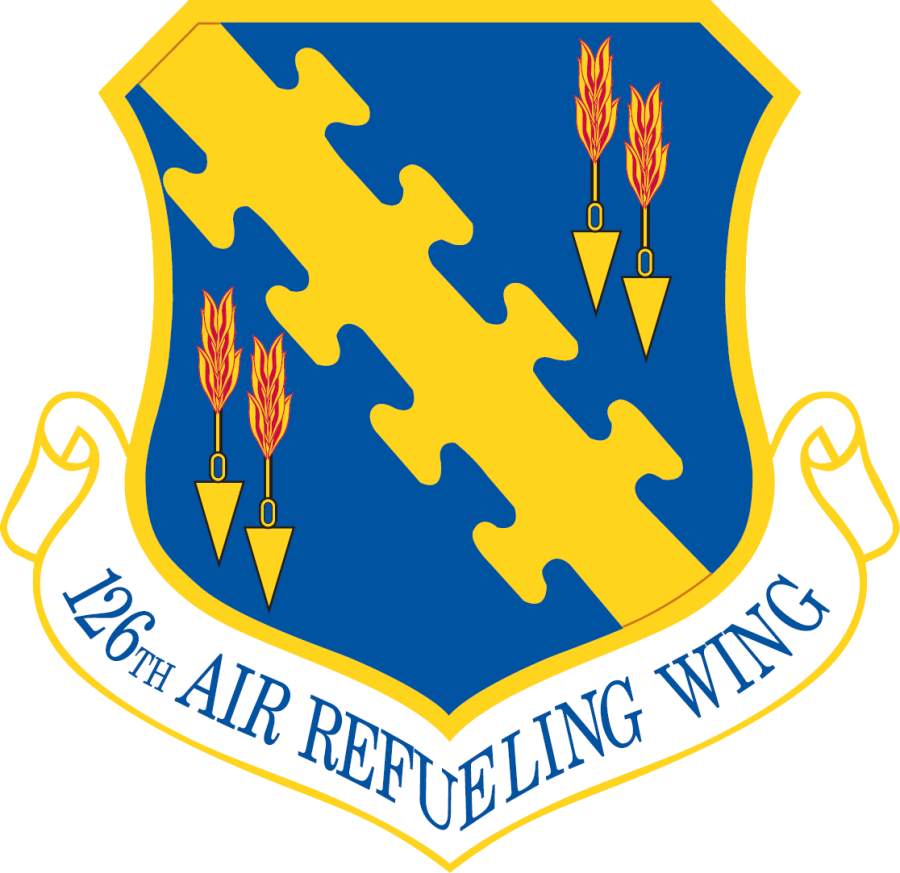 126th Air Refueling Wing, Scott Afb, Il Military Insignia, Clipart (900x873), Png Download