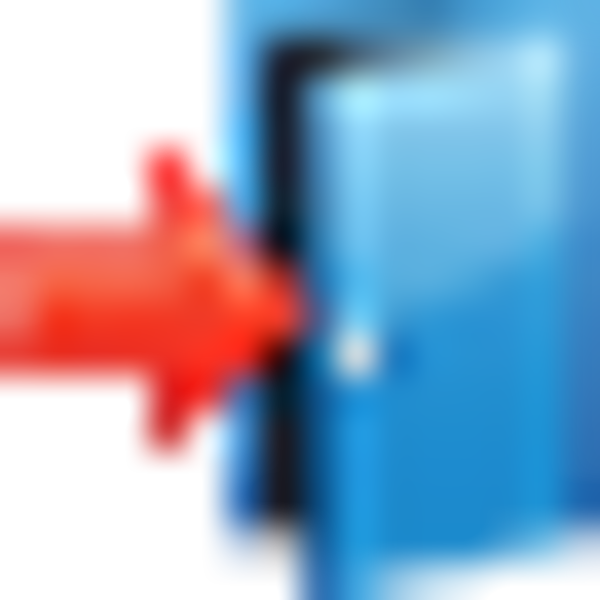 Exit Image - Exit Icon Clipart (600x600), Png Download