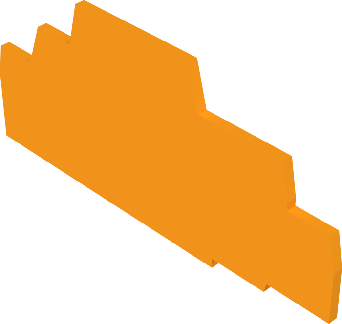 21333 End Cap And Separator For 21329 Or 21330 Din-rail - Stairs Clipart (700x664), Png Download