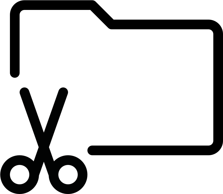 Folder Action Cut Clipart (960x960), Png Download