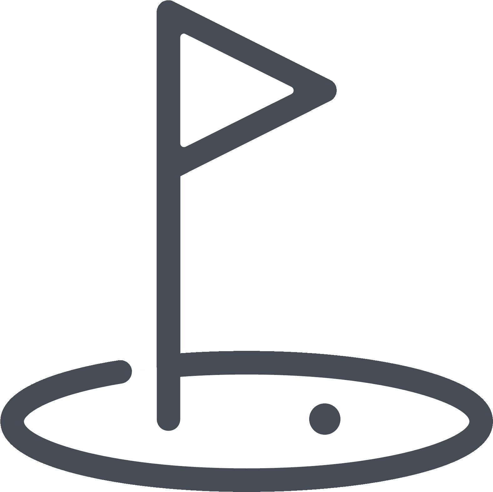 Golf Hole Icon Clipart (1600x1600), Png Download