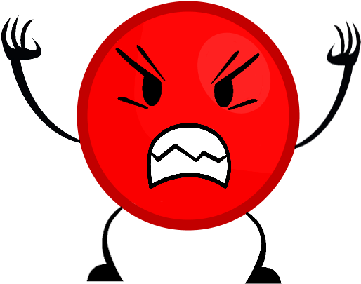 Red Ball - Cartoon Clipart (989x472), Png Download