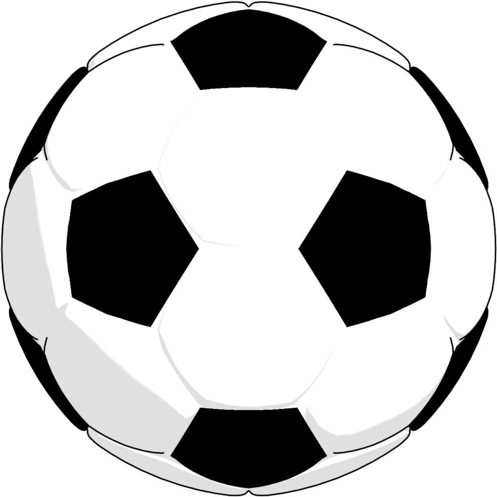 Soccer Ball Clip Art - Black And White Soccer Ball Clip Art - Png Download (1024x1024), Png Download