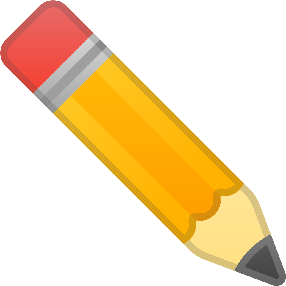 Pencil Icon Png - Pencil Emoji Clipart (1024x1024), Png Download