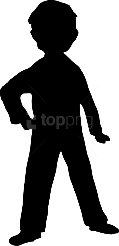 Free Png Boy Silhouette Png Images Transparent Clipart (480x989), Png Download