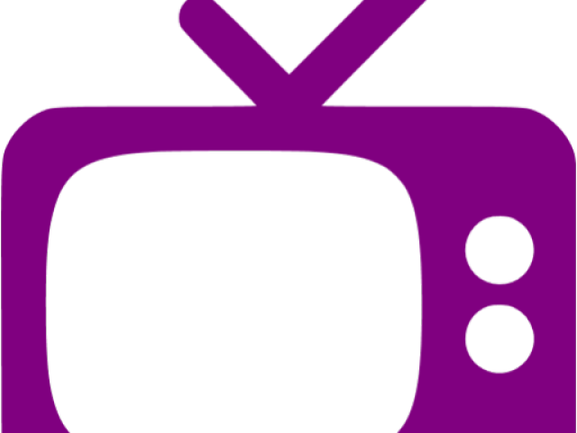 Tv Clipart Purple - Png Download (640x480), Png Download