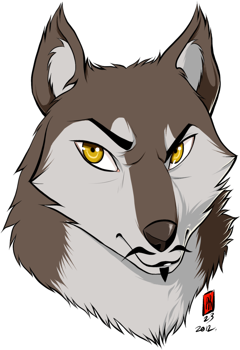 Cartoon Wolf Clipart (900x1271), Png Download