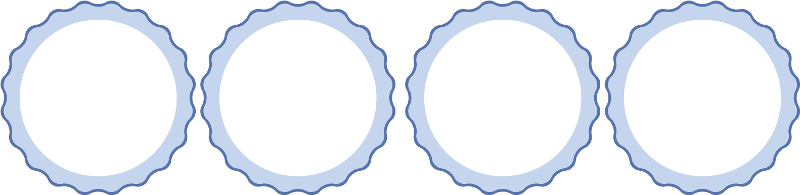 4 X 2 = - Circle Clipart (1600x400), Png Download