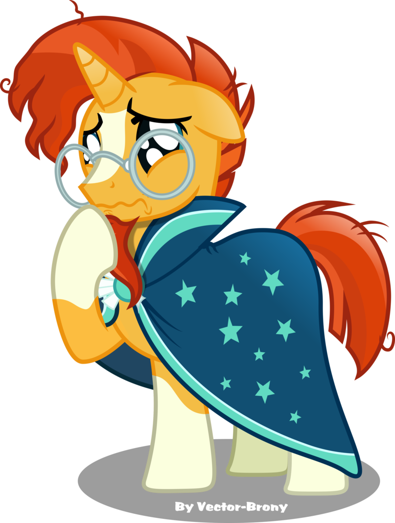 Artist Vector Brony - Sunburst Sad Clipart (773x1024), Png Download