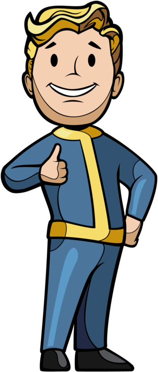 Vault Boy Charisma - Cartoon Clipart (585x1024), Png Download
