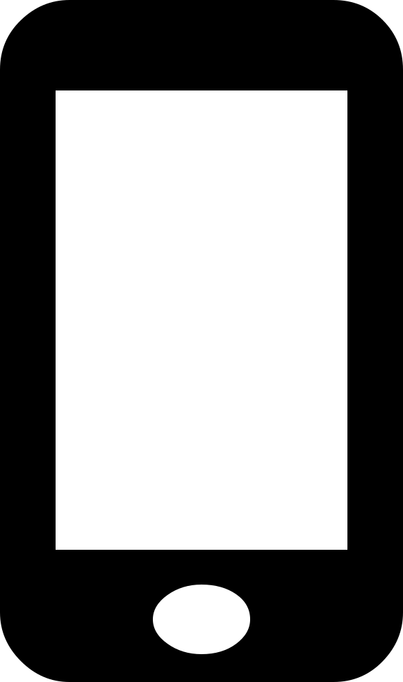 Png File Svg - Tablet Icon Png White Clipart (580x980), Png Download