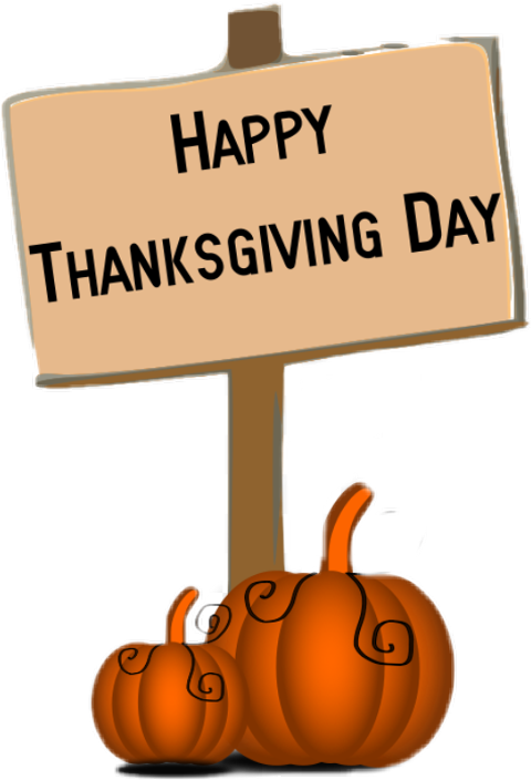 Happy Thanksgiving Clipart - Png Download (480x704), Png Download