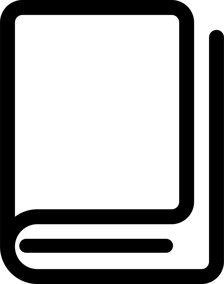 Cc Png Icon - Book Svg Clipart (774x980), Png Download