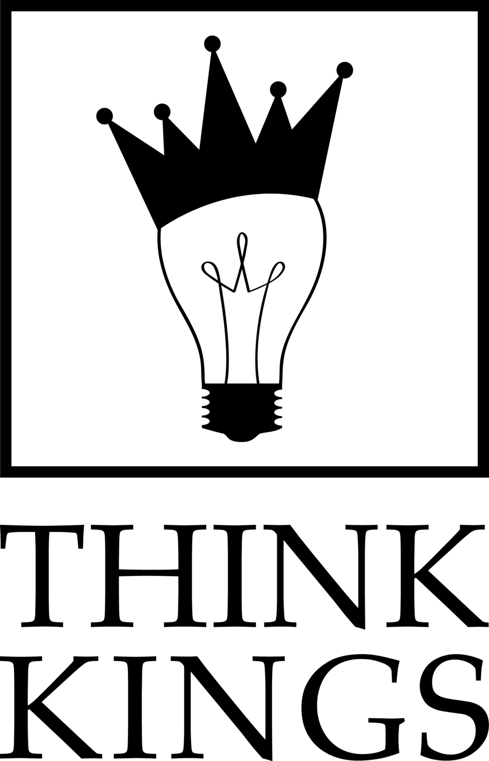 Thinkkings Logo Bookspine Black Clipart (1000x1555), Png Download