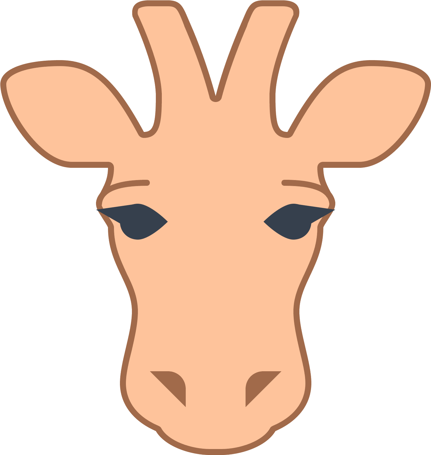 1600 X 1600 1 0 - Giraffe Clipart (1600x1600), Png Download