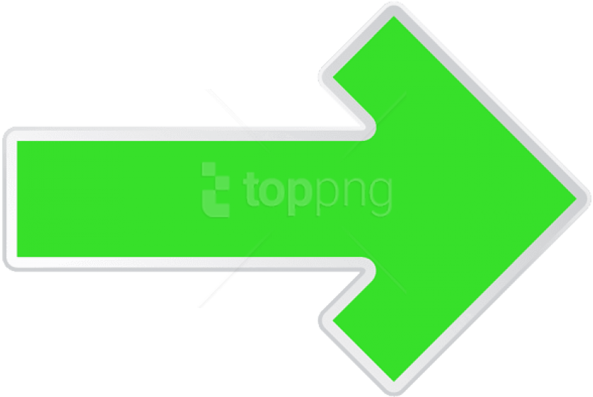 Free Png Download Arrow Green Right Transparent Clipart - Long Green Right Arrow (850x571), Png Download