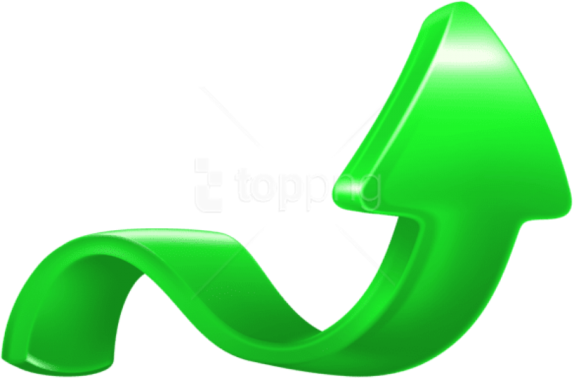 Free Png Download Increase Arrow Green Clipart Png - Increase Arrow Green Transparent Png (850x593), Png Download
