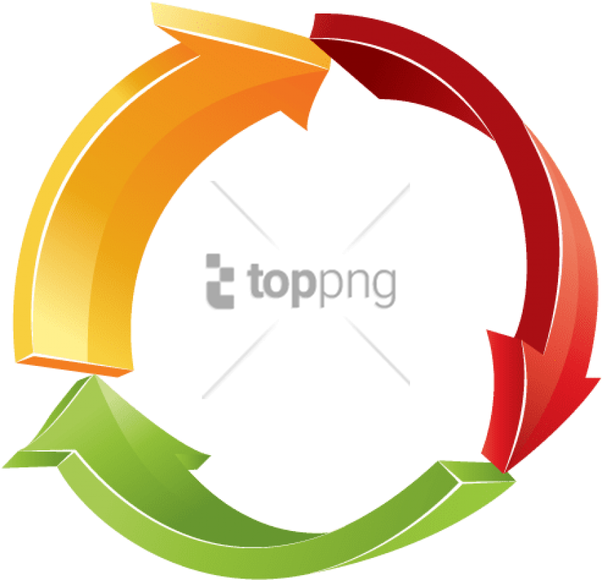 Free Png 3d Circular Arrow Png Image With Transparent - 3d Circular Arrow Png Clipart (850x818), Png Download
