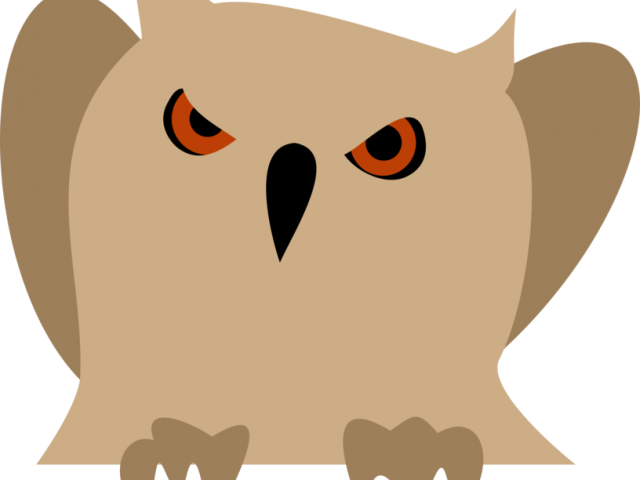 Snowy Owl Clipart Clip Art - Angry Owl Clip Art - Png Download (640x480), Png Download