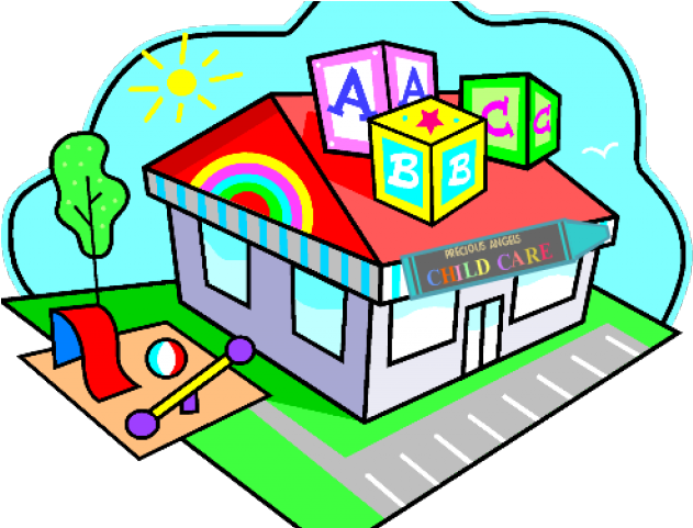 Building Clipart Pre School - Child Care Center Clipart - Png Download (640x480), Png Download