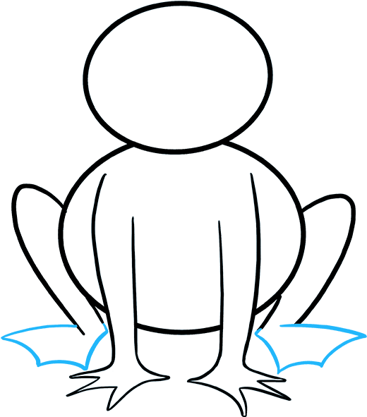 Simple Frog Drawing Drawing Frog Simple Transparent Clipart (680x678), Png Download