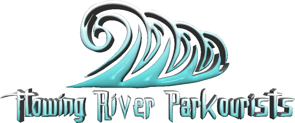 Flowing River Parkourists - Graphic Design Clipart (1011x422), Png Download