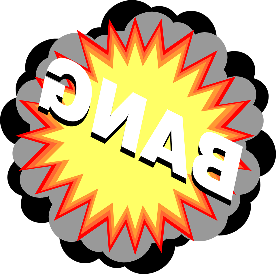 Clipart Of Bang, Text And Explosion - Eating Ass - Png Download (958x952), Png Download