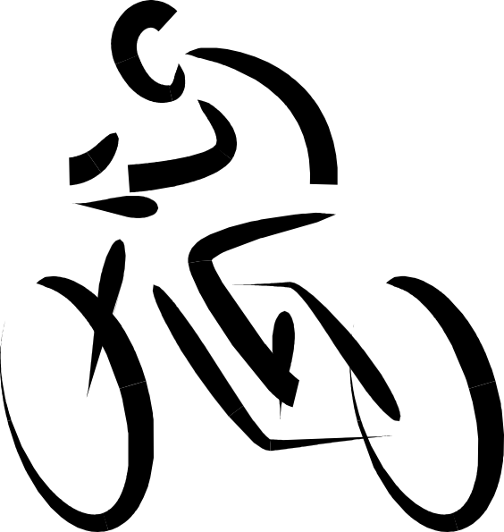 Clipart Of Crack, Riders And Cycles - Calligraphy - Png Download (564x595), Png Download