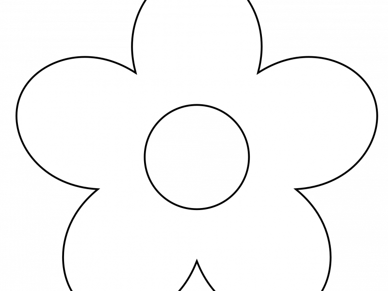 Download White Flower Clipart - Circle - Png Download (800x600), Png Download