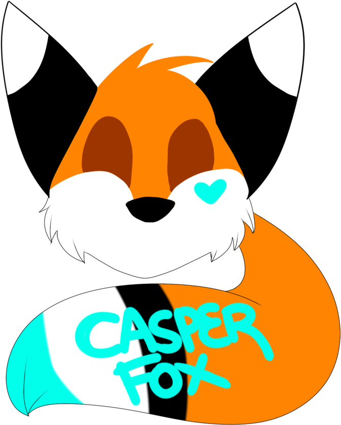Casper Fox Art - Cartoon Clipart (1024x1024), Png Download