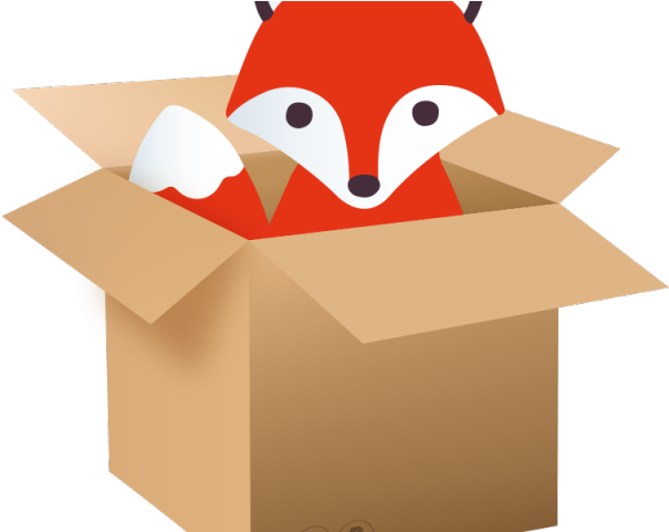 Cool Clipart Fox - Box With A Fox - Png Download (640x480), Png Download