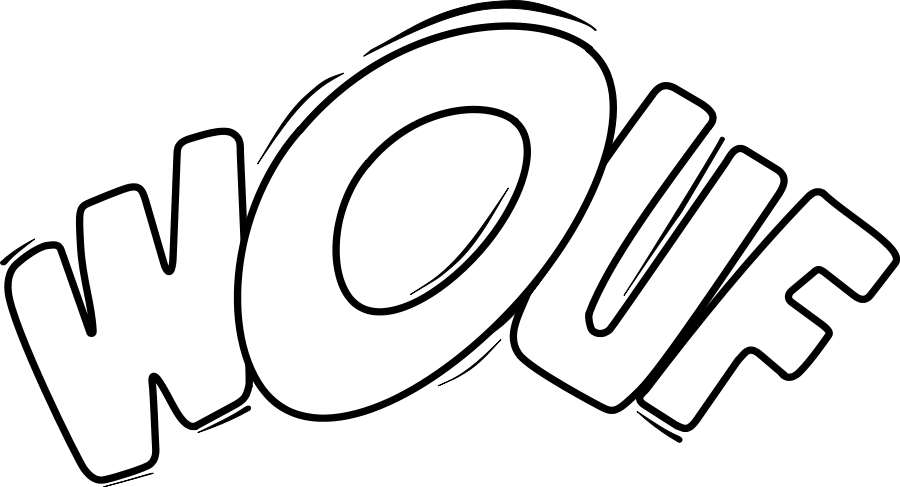 How To Set Use Wouf Outlined Svg Vector - Line Art Clipart (900x487), Png Download