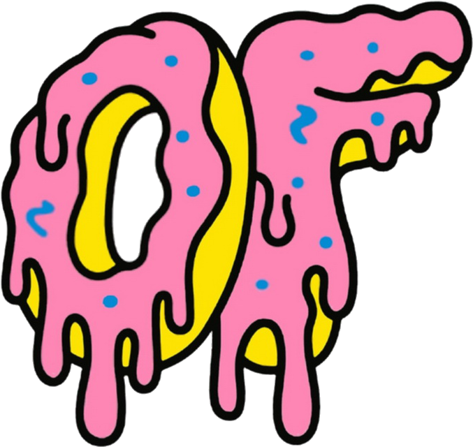 Odd Future Logo Dripping , Png Download - Odd Future Drippy Donut Clipart (677x640), Png Download
