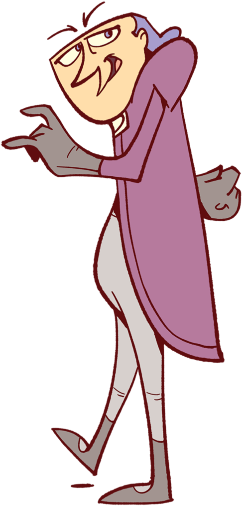 Farlo Looking Over His Shoulder From Spaceman Jax Universe - Cartoon Clipart (1200x1200), Png Download