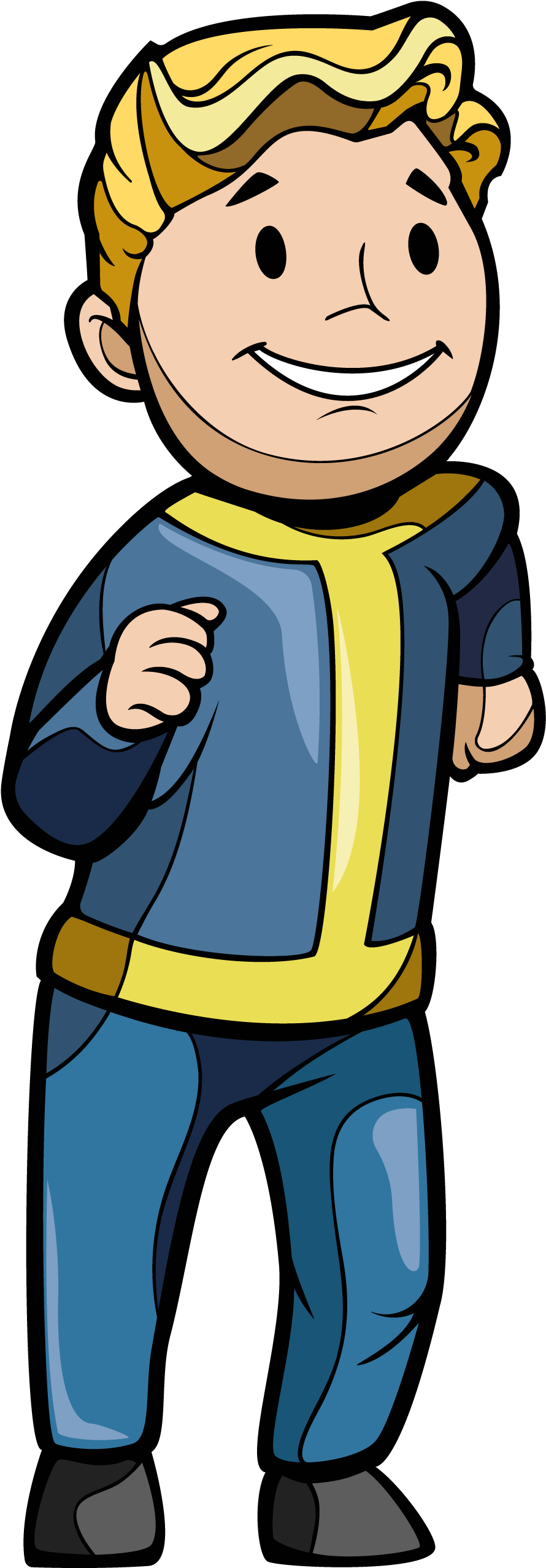 Vault Boy Endurance - Cartoon Clipart (585x1024), Png Download