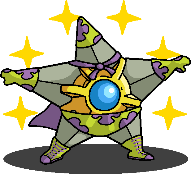 Clipart Mod Red Star - Staryu Shiny - Png Download (617x560), Png Download