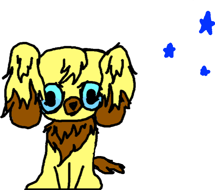 Drawing - Puppy C - Cartoon Clipart (741x655), Png Download