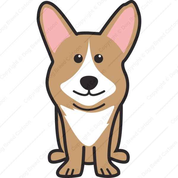 600 X 600 2 - Cartoon Dog Corgi Clipart (600x600), Png Download