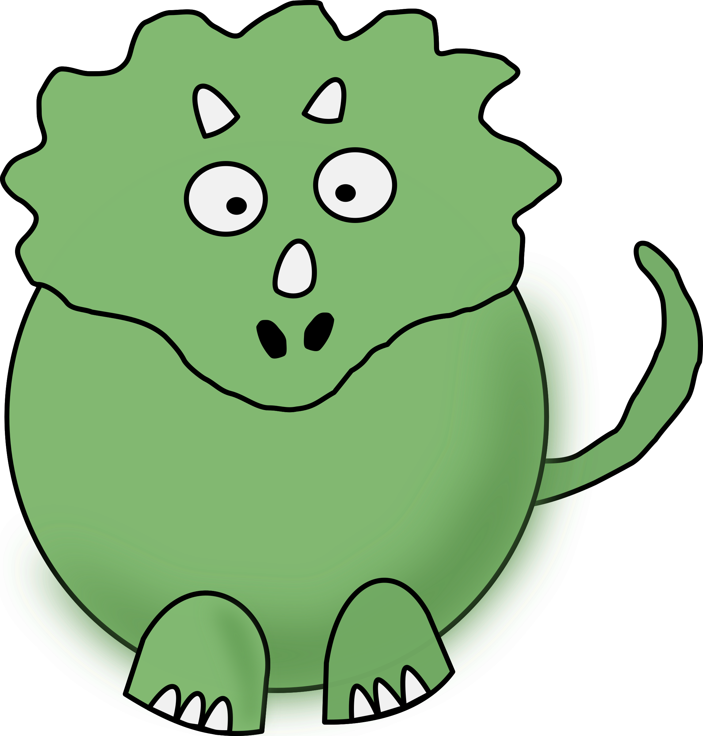 This Free Icons Png Design Of Green Dino Clipart (2294x2400), Png Download