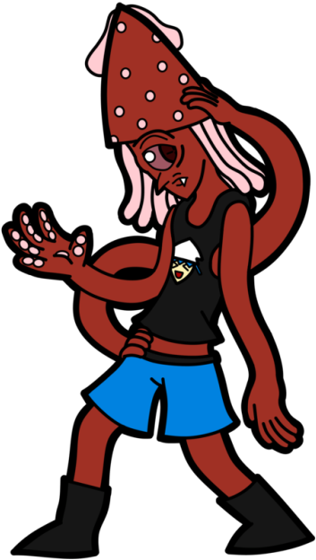 Squid Clip Art - Illustration - Png Download (500x666), Png Download