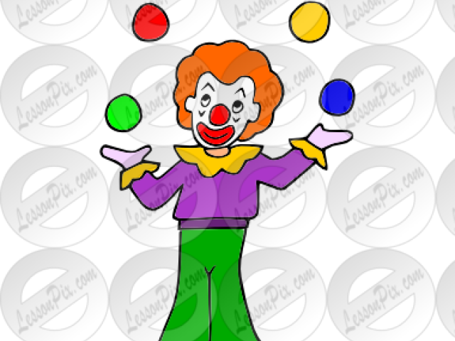 Clown Clipart Able - Cartoon - Png Download (640x480), Png Download