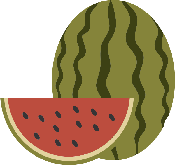 3 - 00 Pm - Watermelon Clipart (600x600), Png Download