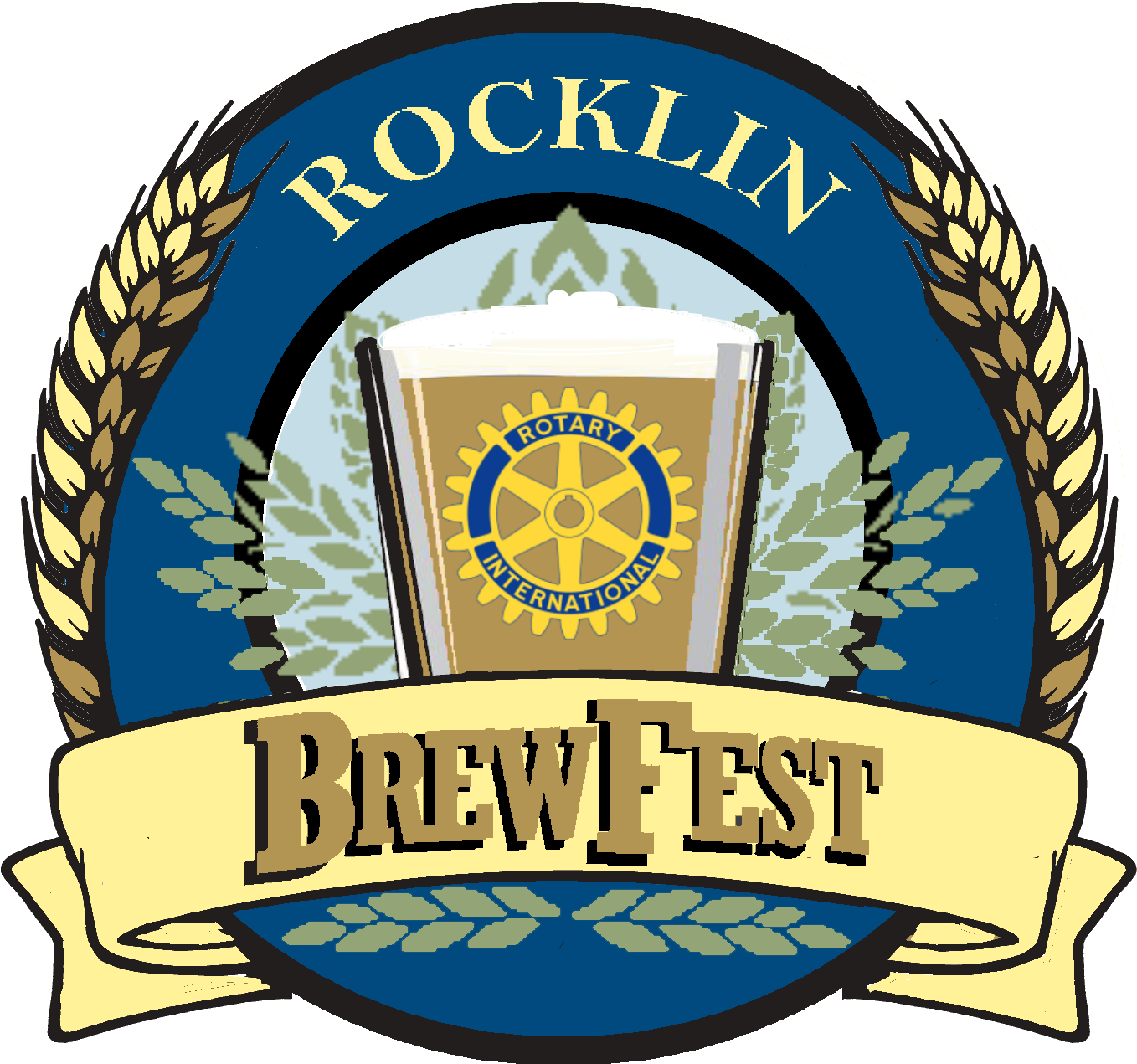 Last Month We Officially Kicked Off Rocklin Brewfest - Emblem Clipart (1500x1500), Png Download