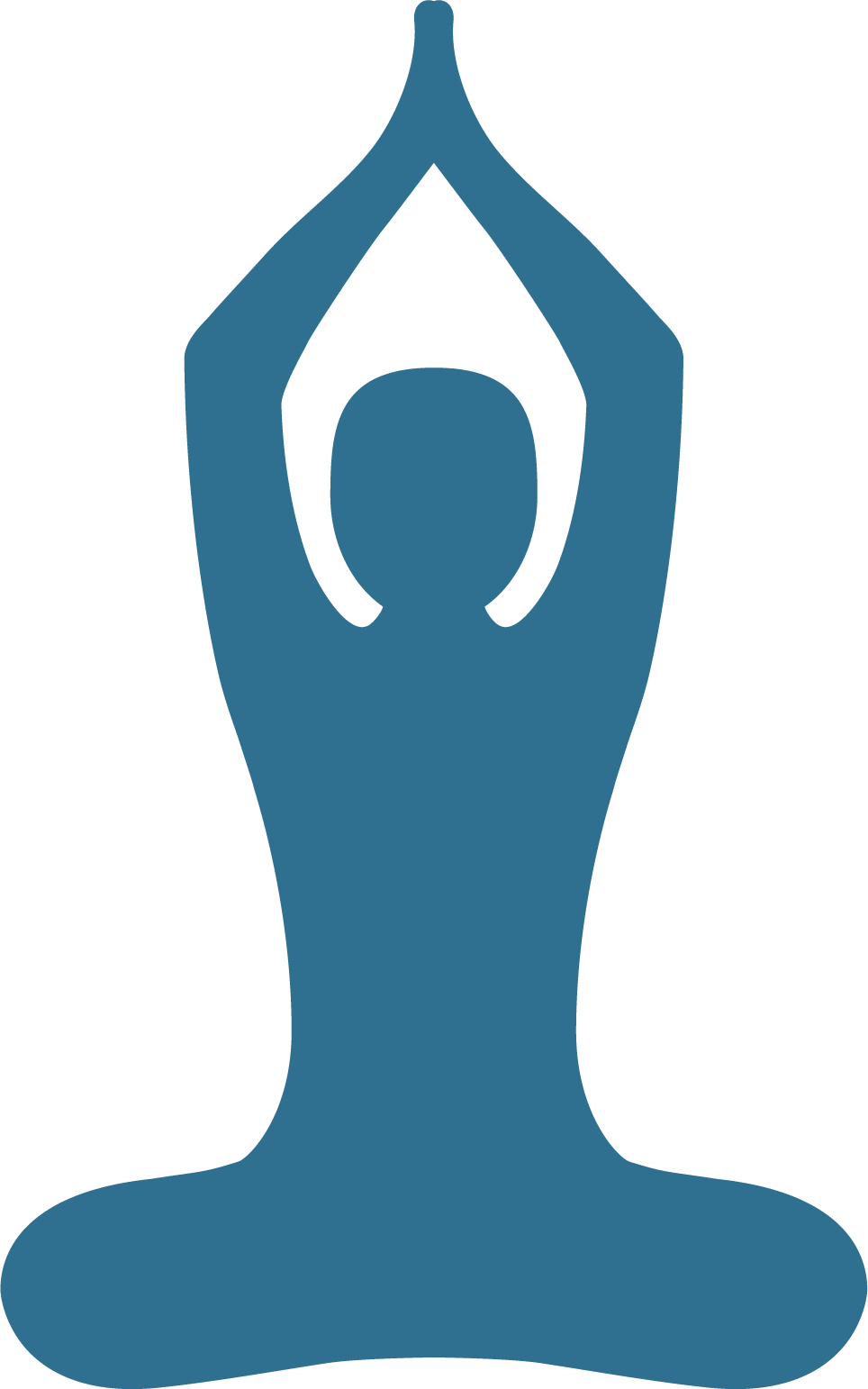 Meditation - Yoga Clipart (964x1542), Png Download
