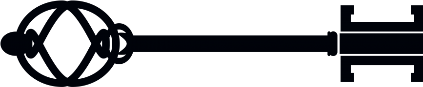 Antique Keys Silhouette Clipart (866x650), Png Download