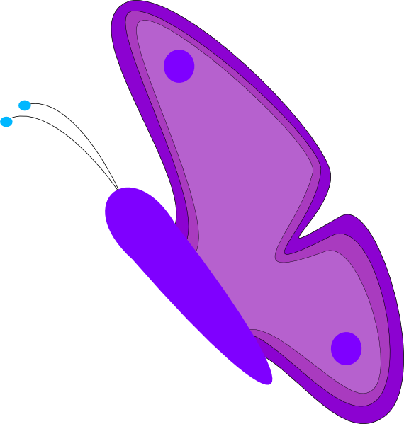 Butterfly Flying Clipart Png Transparent Png (570x599), Png Download