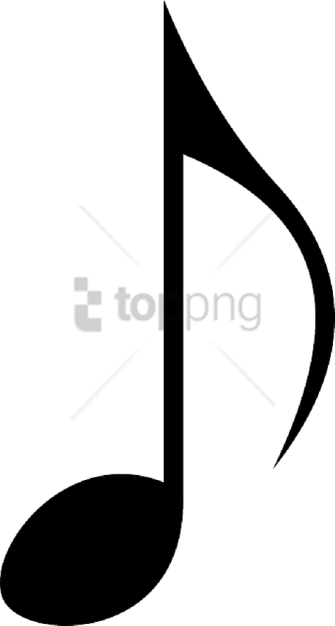Free Png Music Note Silhouette Png Png Image With Transparent - Vector Music Note Clipart (480x896), Png Download